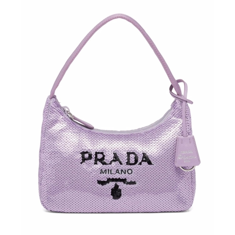 NWT Prada Reedition 2000 sequinned mini bag